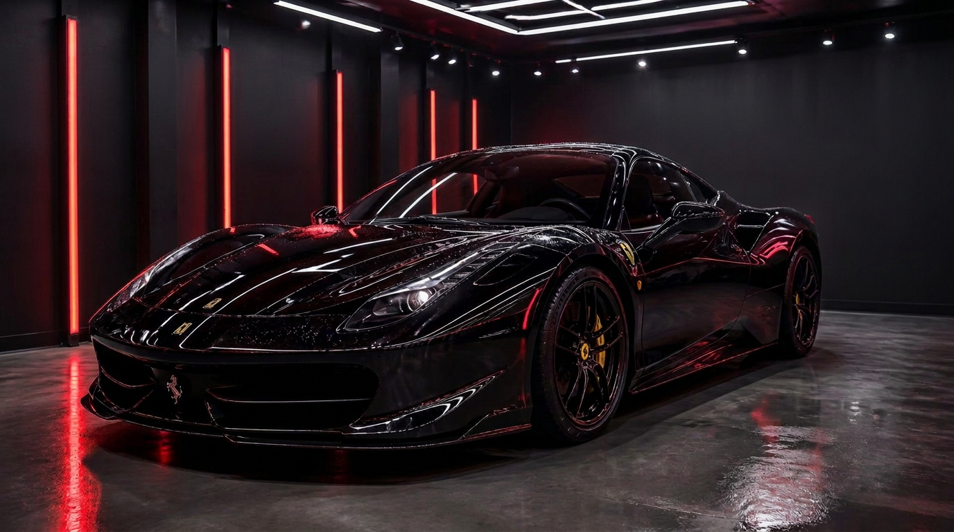 Vehicle in the detailing studio