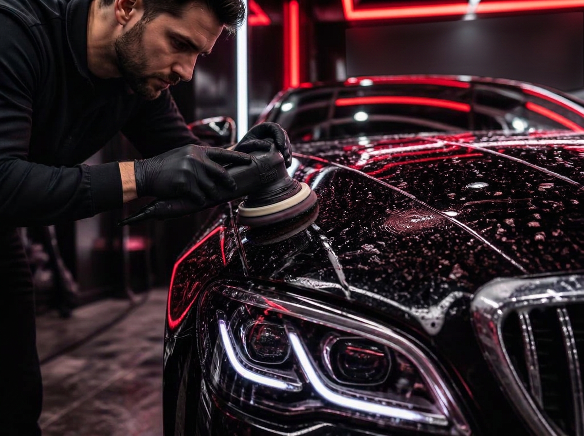 Exterior detailing in progress